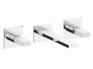 VITA DUE 53046BM - Wall-mounted washbasin mixer with individual rosettes by Rubinetterie Frattini - view 2